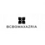 BCBGMAXAZRIA logo with geometric flower above brand name.
