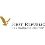 First Republic Bank logo with eagle and tagline.