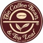 The Coffee Bean & Tea Leaf logo with coffee bean, tea leaf, and Est. 1963.