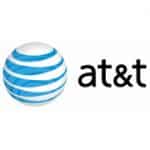 AT&T globe symbol next to at&t text.