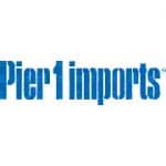 Pier 1 Imports logo in bold text.