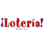 Lotería Grill logo with exclamation marks and GRILL below.