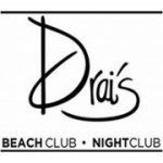 Drais logo with unique lettering and BEACH CLUB • NIGHTCLUB text underneath.