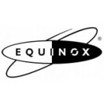 EQUINOX split vertically with a stylized ring looping around.