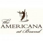 The Americana at Brand logo with moving figure silhouette.