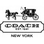 Coach logo with horse-drawn carriage above COACH EST. 1941 NEW YORK text.
