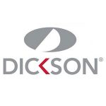 Dickson logo with oval above and red K in text.